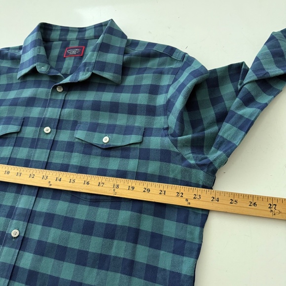 UNTUCKit Vigouroux Double Pocket Button Up Flannel Shirt Mens XL Slim Fit Cotton - Picture 5 of 8